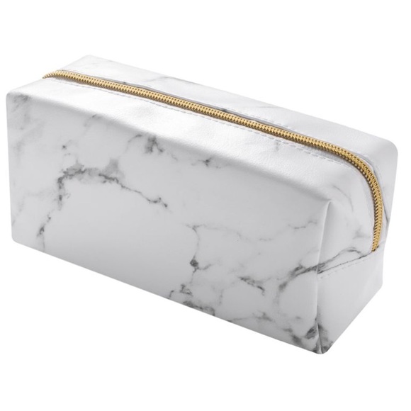 White marble makeup case / pouch - Picture 4 of 4